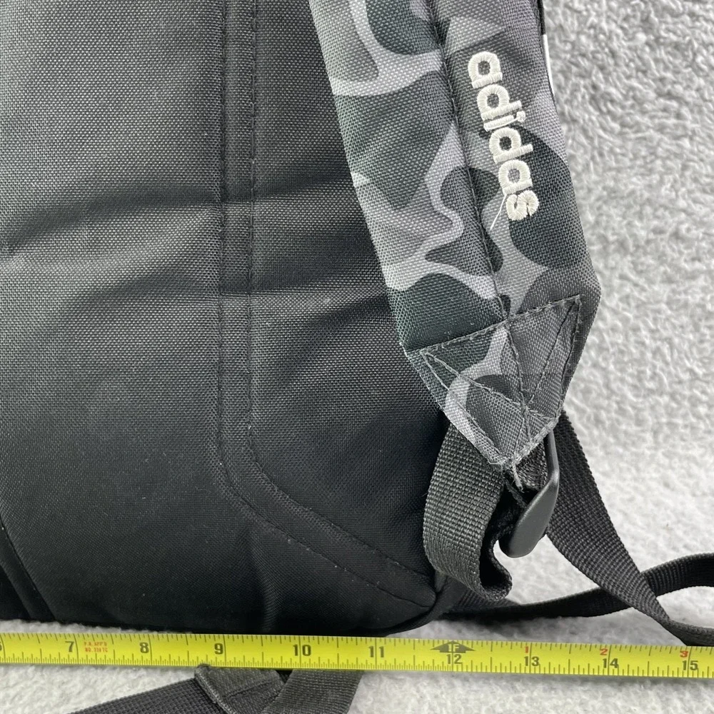 Adidas Backpack Camo Pockets Large Gray Academia Hiking Camping Travel Streetwea